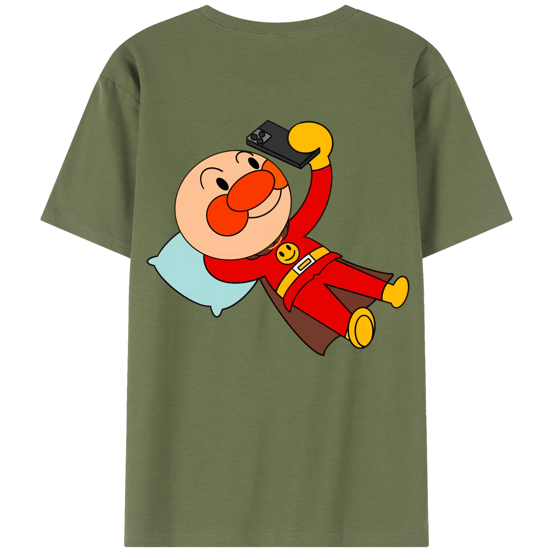 （画像用） アンパンマン Anpanman 綿100％半袖Tシャツ（背面プリント）